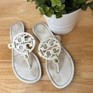 Tory Burch White Miller Sandal 6.5